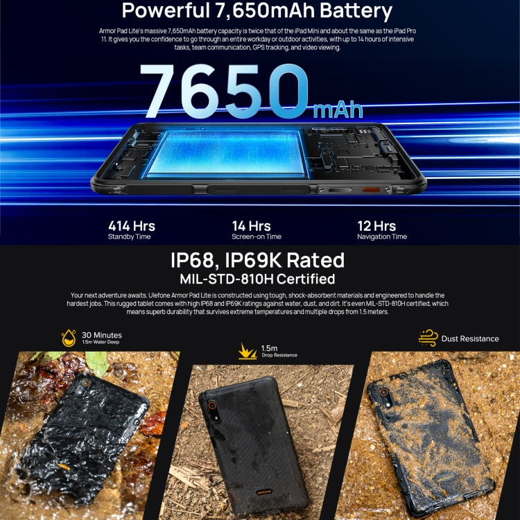 Ulefone Armor Pad Lite Tablet 8.0-inch Android 13 3GB+32GB