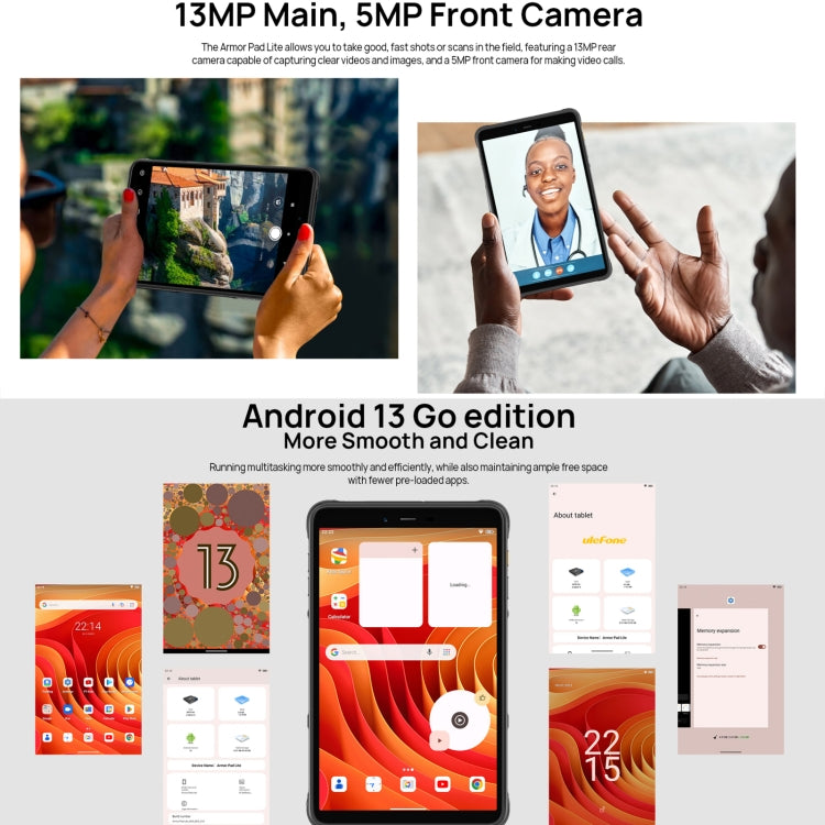 Ulefone Armor Pad Lite Tablet 8.0-inch Android 13 3GB+32GB