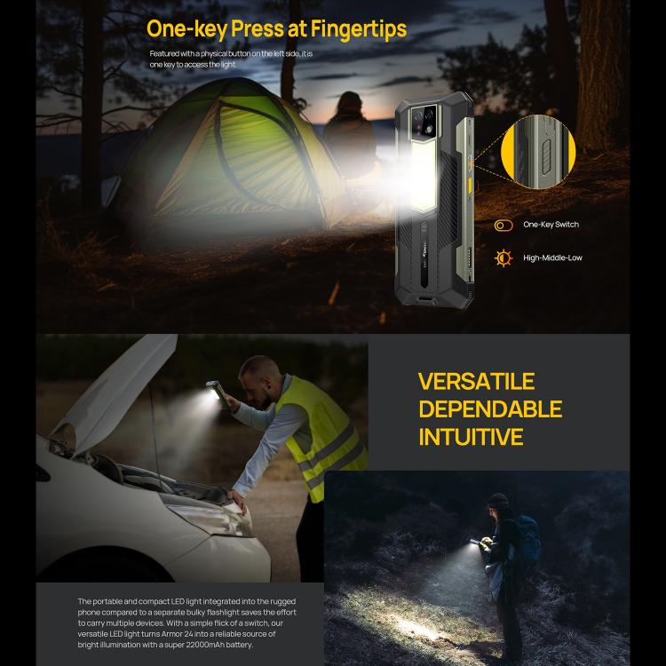 Ulefone Armor 24 Rugged Smartphone 12GB+256GB 22000mAh