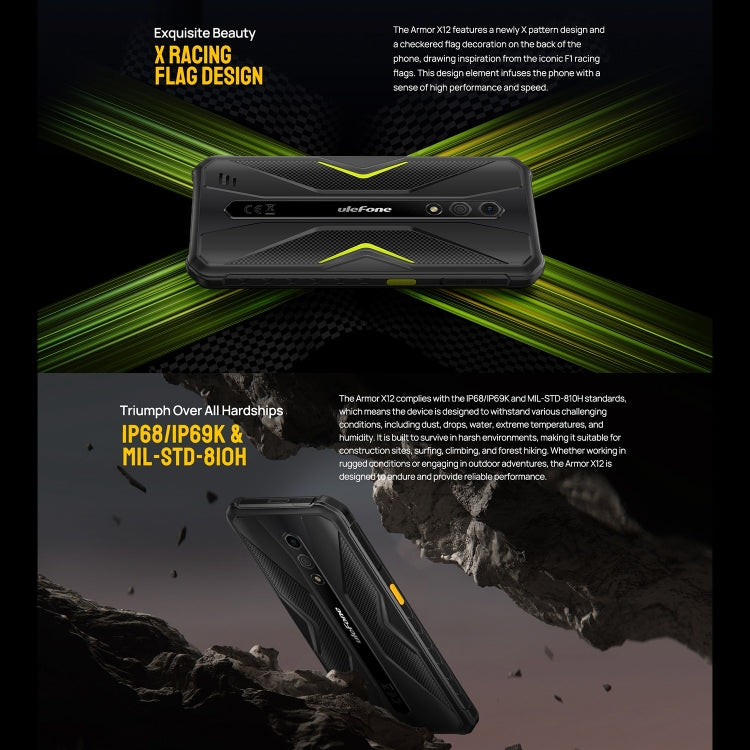 Ulefone Armor X12 Rugged Smartphone 5.45in 3GB+32GB 4G NFC
