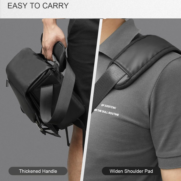 Cwatcun D85 Camera Bag Side Quick Access Camera Messenger Case Waterproof Bag