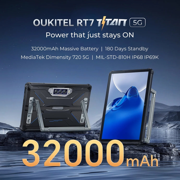 OUKITEL RT7 TITAN 5G Rugged Tablet 10.1 Inch 12GB+256GB
