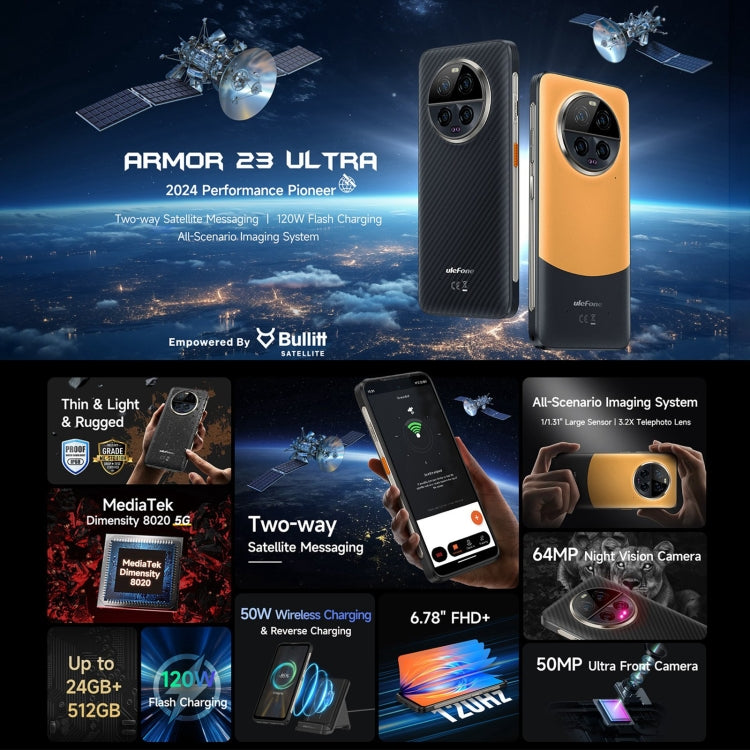 Ulefone Armor 23 Rugged Smartphone 12GB+512GB 5G MediaTek