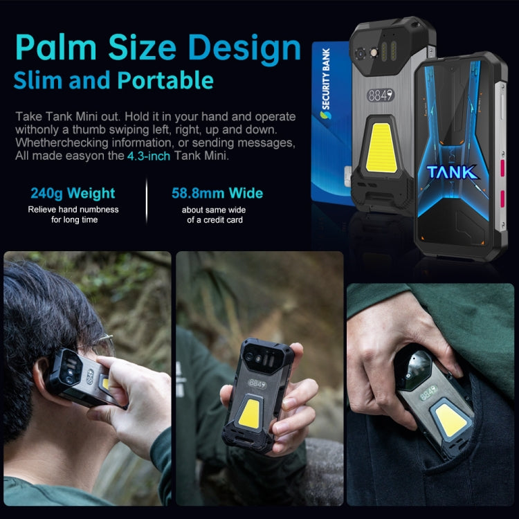 Unihertz Tank Mini 18849 Smartphone 8GB+256GB 100MP 4G by Unihertz