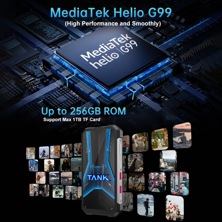 Unihertz Tank Mini 18849 Smartphone 8GB+256GB 100MP 4G by Unihertz