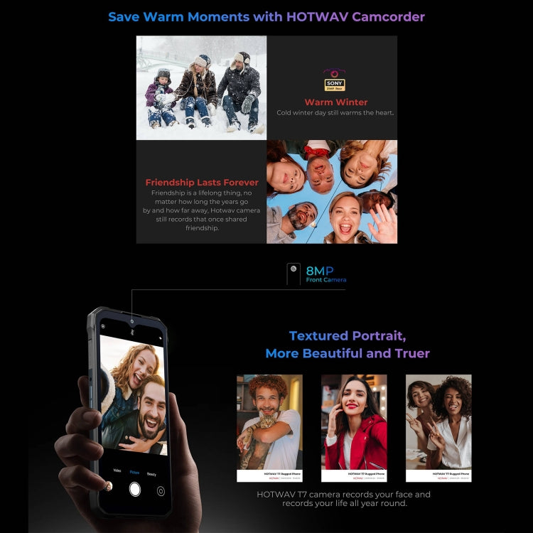 HOTWAV T7 Smartphone Resistente Android 13 4GB+128GB 6280mAh by HOTWAV