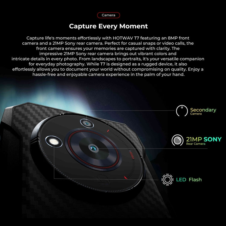HOTWAV T7 Smartphone Resistente Android 13 4GB+128GB 6280mAh by HOTWAV