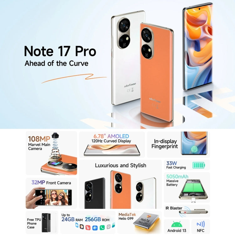 Ulefone Note 17 Pro Móvil 6.78 120Hz 12GB+256GB 4G by Ulefone