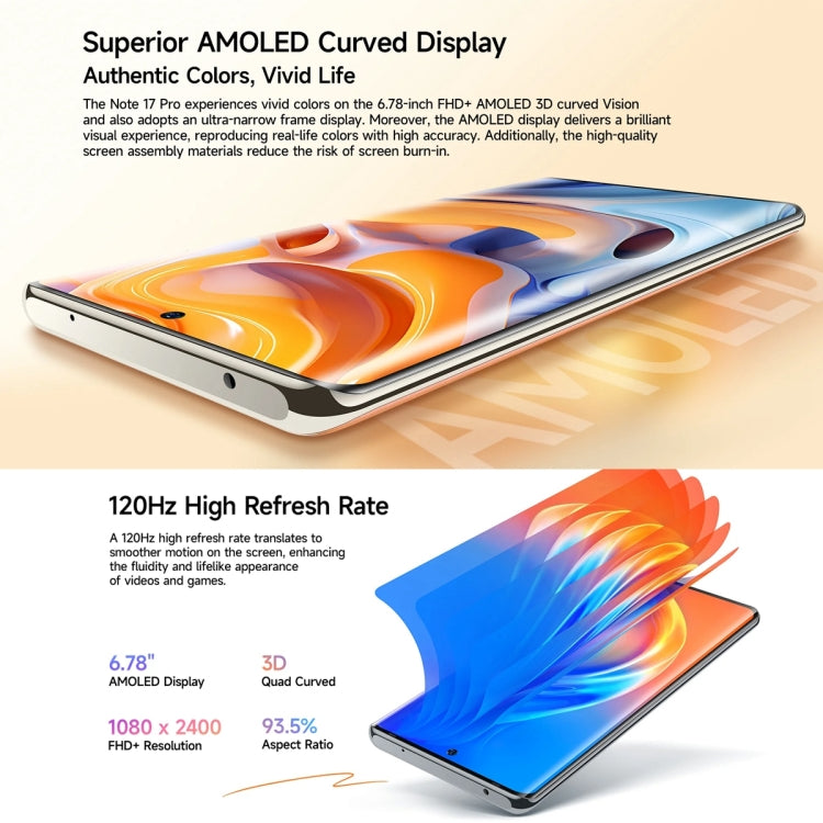 Ulefone Note 17 Pro Móvil 6.78 120Hz 12GB+256GB 4G by Ulefone