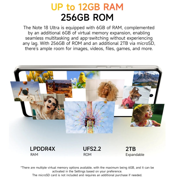 Ulefone Note 18 Ultra Smartphone 5G 6.78 Pulgadas 6GB+256GB by Ulefone