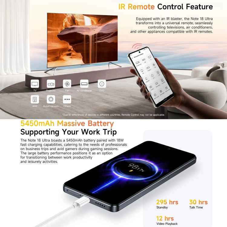 Ulefone Note 18 Ultra Smartphone 5G 6.78 Pulgadas 6GB+256GB by Ulefone