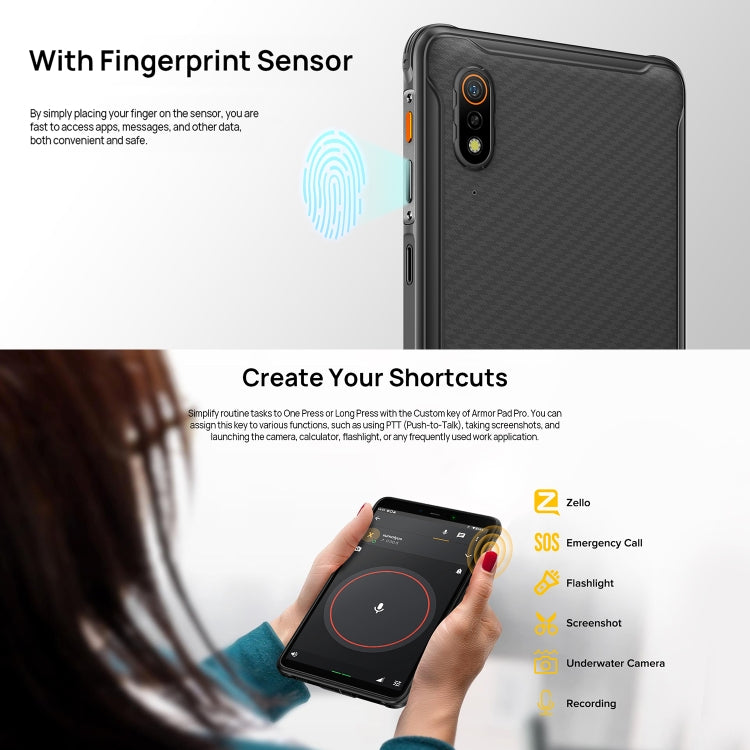 Ulefone Armor Pad Pro Rugged Tablet 8 Inch 4G 8GB+128GB
