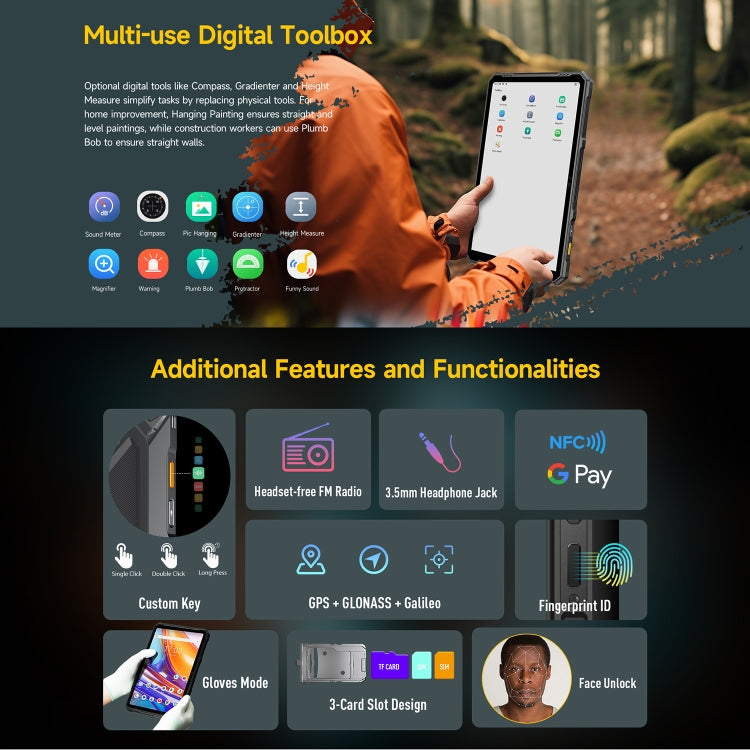 Ulefone Armor Pad 3 Pro Tablet 10.36 Inch 8GB+256GB 4G