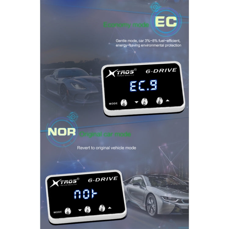 TROS TS-6Drive Potent Booster Electronic Throttle Controller, For Perodua Aruz, For Subaru XV 2013-2020, For Ford Everest -2014, For Hyundai Veloster 2012-2018, For Toyota Altis 2008-2020