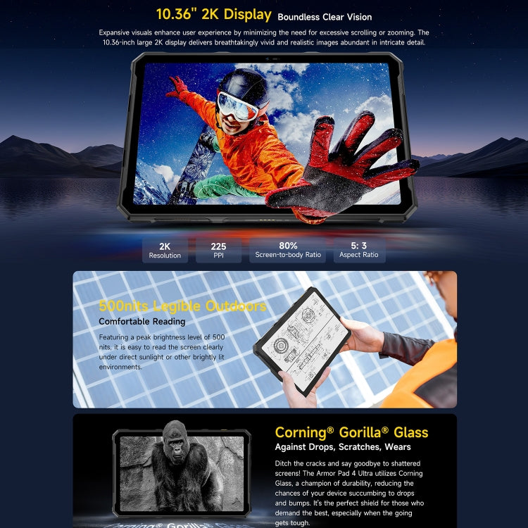 Ulefone Armor Pad 4 Ultra Thermal Tablet 8GB 10.36in 5G