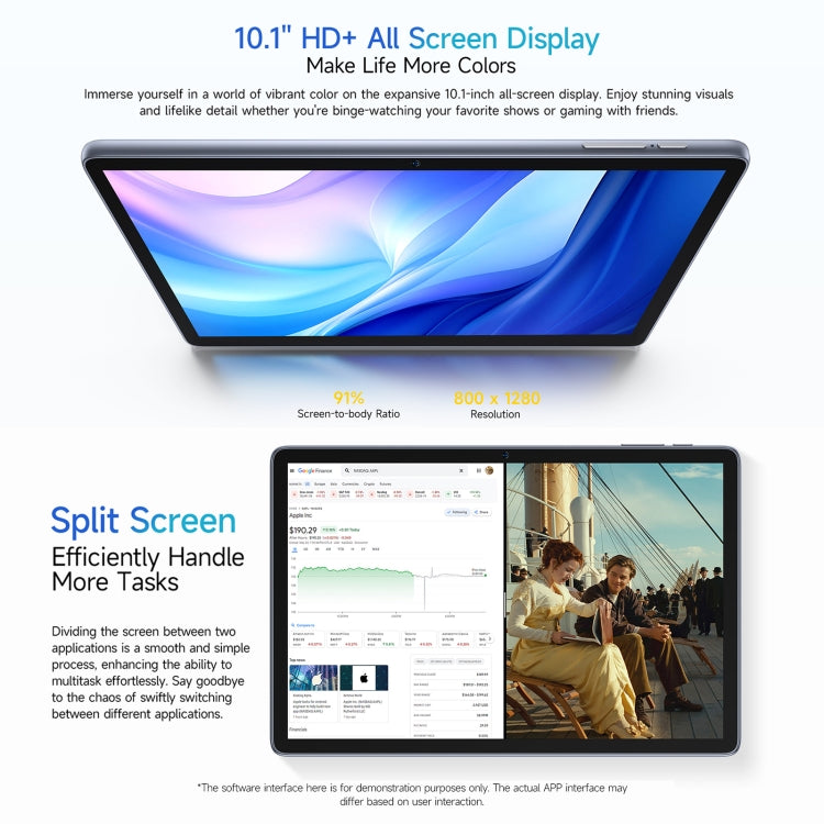 Ulefone Tab W10 WiFi Tablet 10.1 Inch Android 14 4GB+128GB