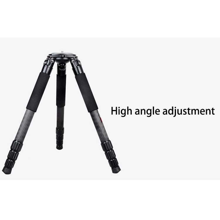 BEXIN ST364C Rugged Camcorder Photographic Carbon Fiber Big Tripod, Max Tube: 36mm