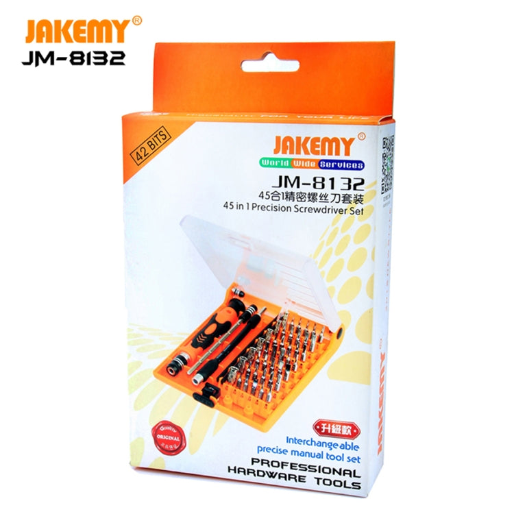 JAKEMY JM-8132 45 in 1 Precision Screwdriver Tool Set, JM-8132 45 in 1