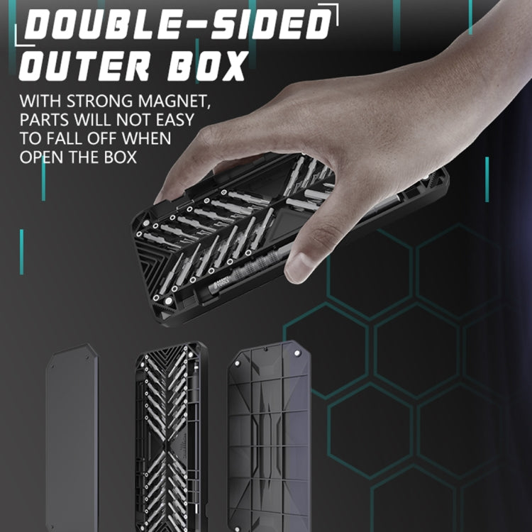 JAKEMY JM-8175 50 in 1 Double-sided Outer Box Multifunctional and Precision Screwdriver Tool Set, JM-8175 50 in 1