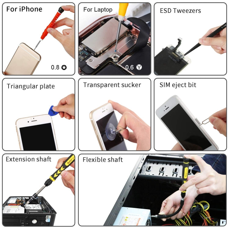 Kaisi 3801 38 in 1 Multifunctional Computer Phone Repair Tool Set, 38 in 1