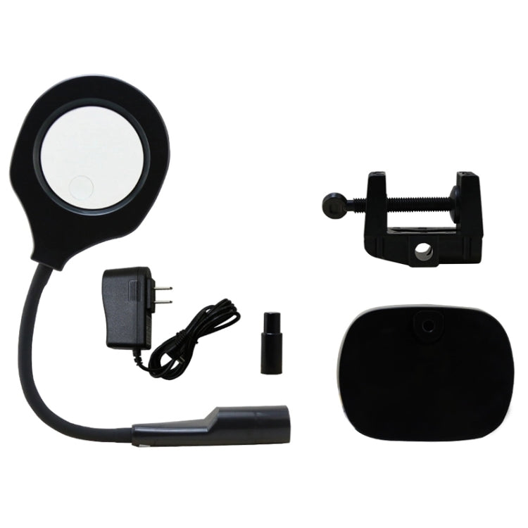 BEST Adjustable Desk Magnifier Lamp LED Light Magnifying Glass (Voltage 220V), 9145T Magnifier