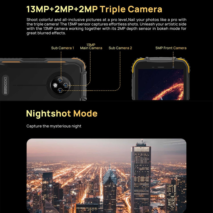 Blackview MTK6737V Rugged Smartphone 2GB+16GB 4G 5.0in IPS