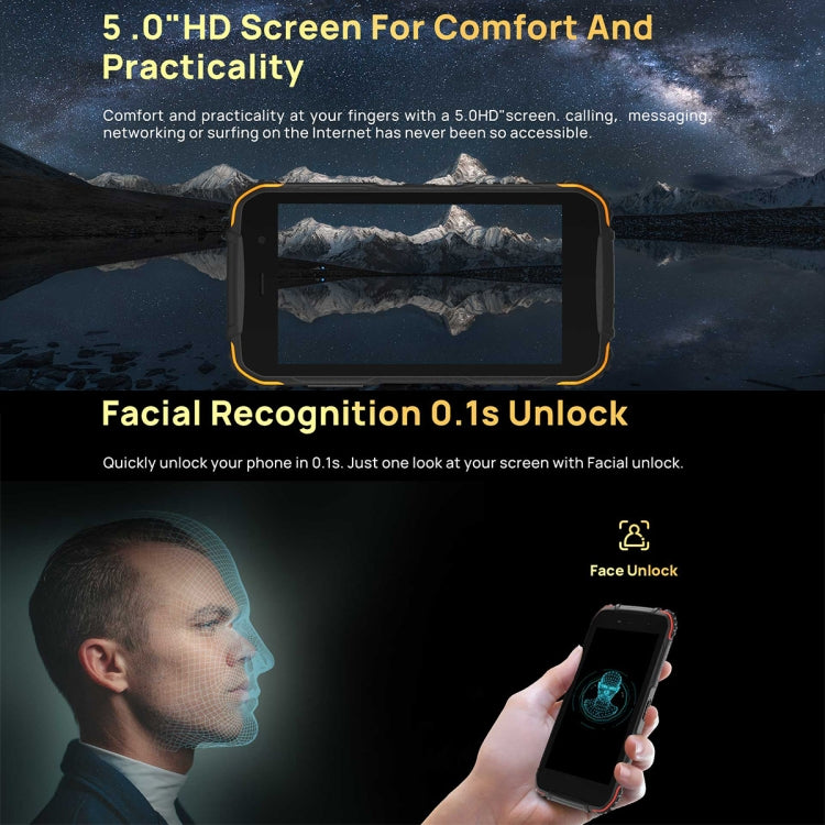 Blackview MTK6737V Rugged Smartphone 2GB+16GB 4G 5.0in IPS