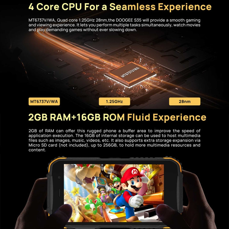 Blackview MTK6737V Rugged Smartphone 2GB+16GB 4G 5.0in IPS
