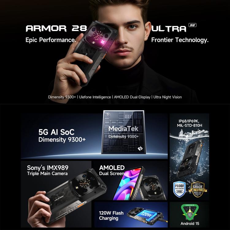 Ulefone Armor 28 Rugged Smartphone 16GB+1TB 5G 10600mAh