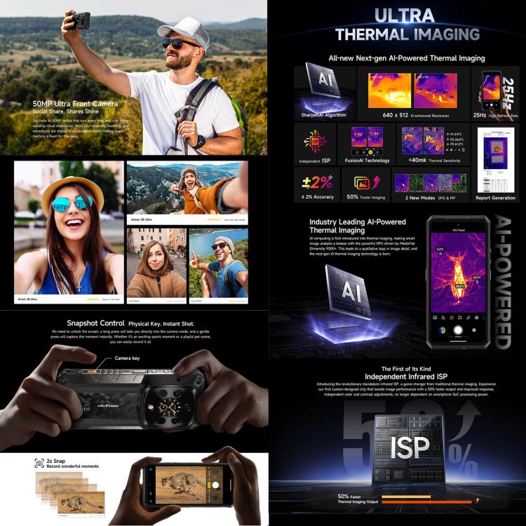 Ulefone Armor 28 UltraThermal Rugged Smartphone 16GB+1TB 5G