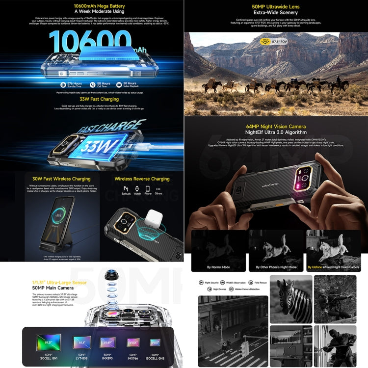 Ulefone Armor 27 Rugged Smartphone 12GB+256GB 10600mAh