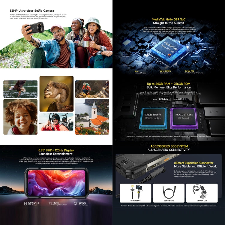 Ulefone Armor 27 Rugged Smartphone 12GB+256GB 10600mAh
