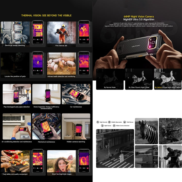 Ulefone Armor 27T Rugged Smartphone 12GB+256GB Thermal