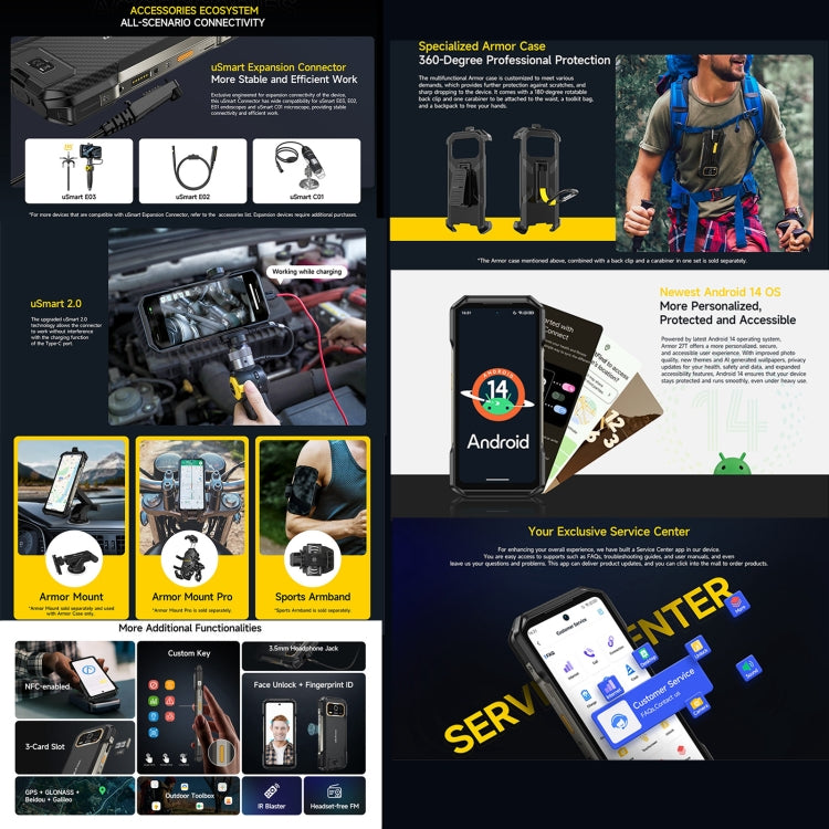 Ulefone Armor 27T Rugged Smartphone 12GB+256GB Thermal