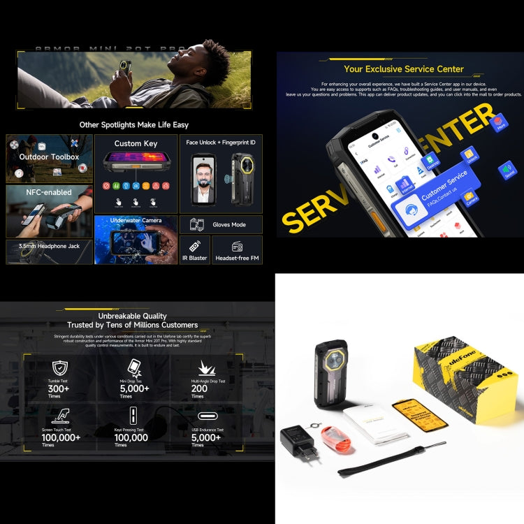 Ulefone Armor Mini 20T Pro Smartphone 8GB+256GB Thermal