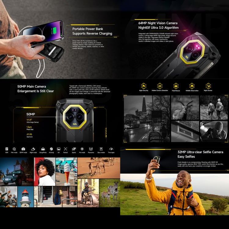 Ulefone Armor Mini 20 Pro Smartphone 8GB+256GB 5G Rugged
