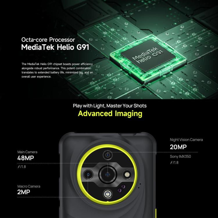 Ulefone Armor X31 Teléfono Rugerizado 6GB+128GB Visión