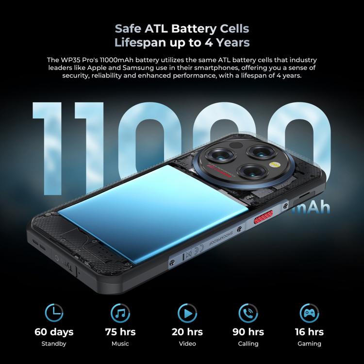 Oukitel WP35 Pro 5G Rugged Phone 12GB+512GB 6.6in NFC