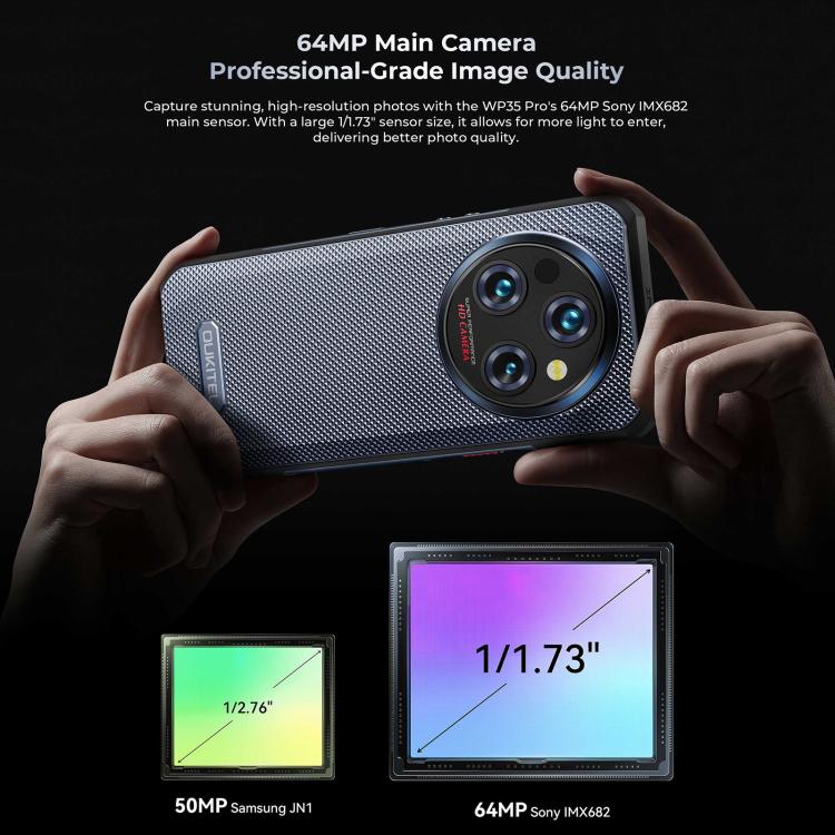 Oukitel WP35 Pro 5G Rugged Phone 12GB+512GB 6.6in NFC