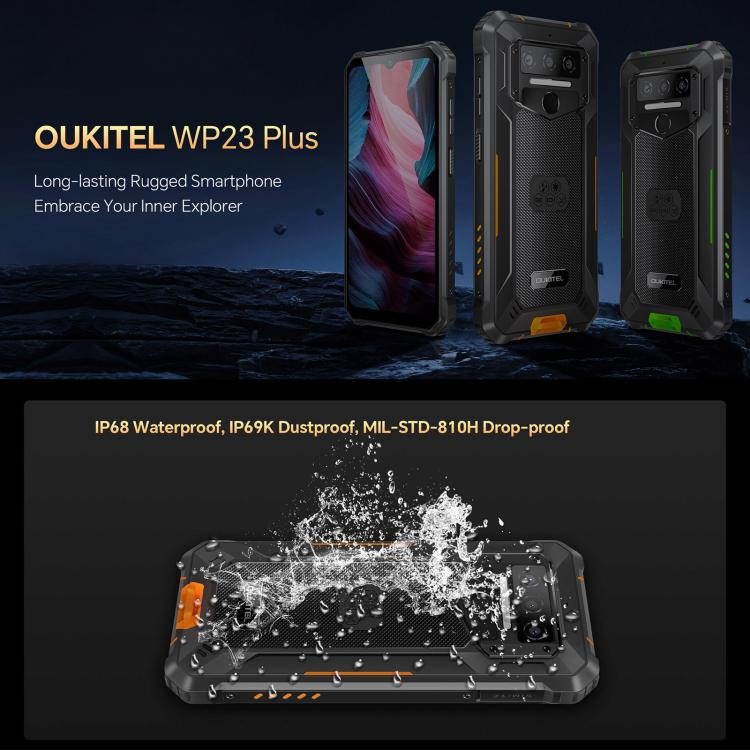 Oukitel WP23 Plus Teléfono Teléfono Rugerizado 8GB+256GB 10600mAh 4G by OUKITEL