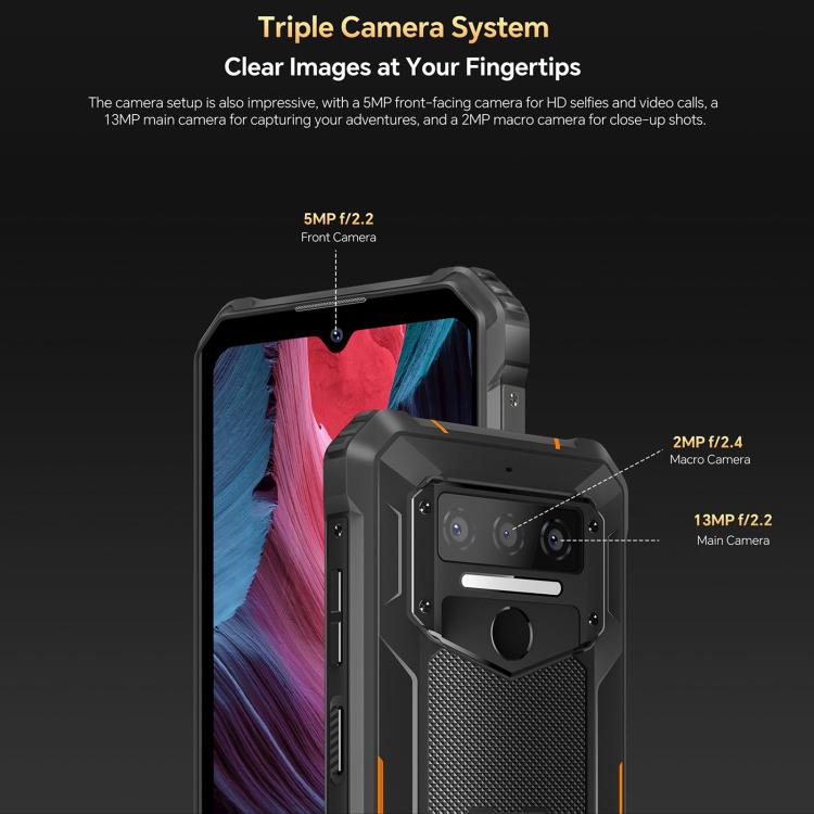 Oukitel WP23 Plus Teléfono Teléfono Rugerizado 8GB+256GB 10600mAh 4G by OUKITEL