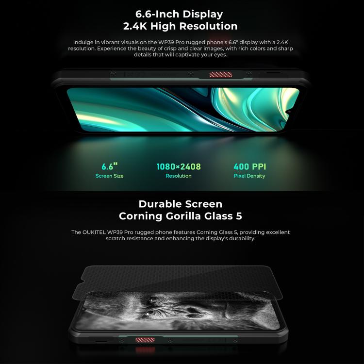Oukitel WP39 Pro 5G Rugged Phone 12GB+512GB Night Vision