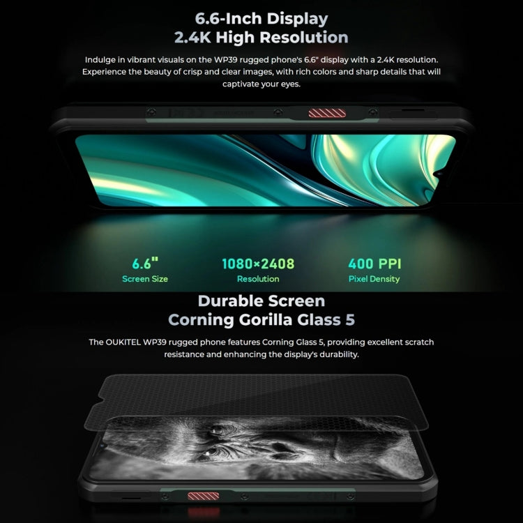 Oukitel WP39 Pro 5G Smartphone 6GB+256GB 11000mAh Cell