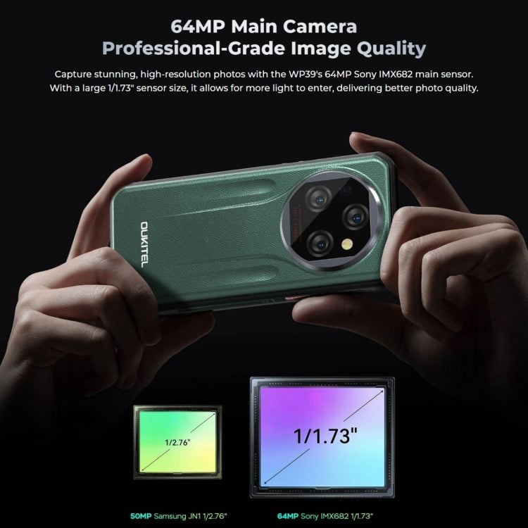 Oukitel WP39 Pro 5G Smartphone 6GB+256GB 11000mAh Cell