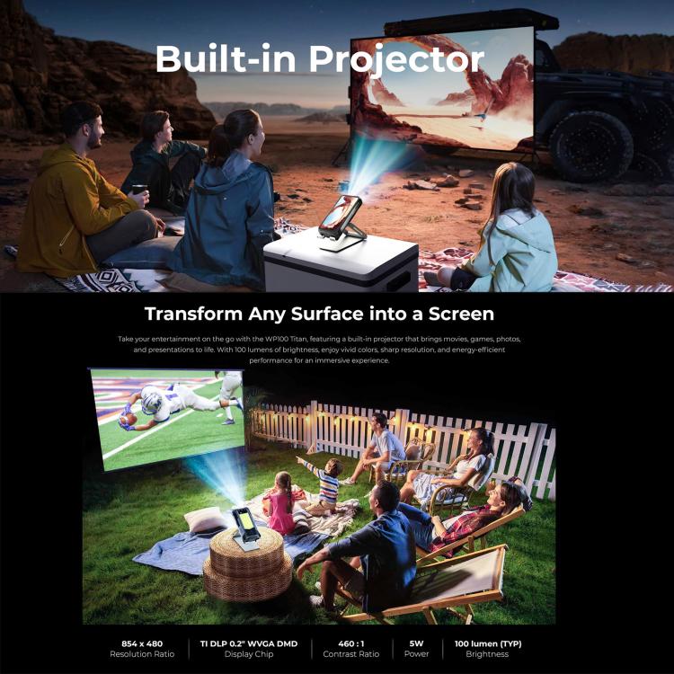 Oukitel WP100 Móvil Resistente Proyector 16GB+512GB 5G by OUKITEL