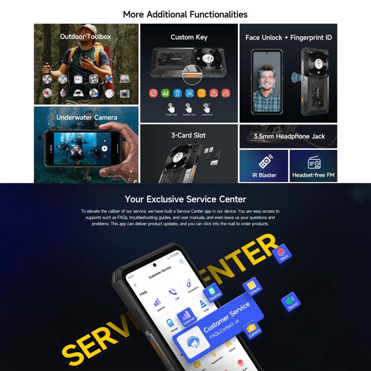 Ulefone Armor 28 Rugged Phone 16GB+512GB 10600mAh 5G