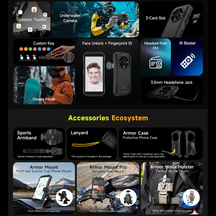 Ulefone Armor X32 Teléfono Robusto 8GB+256GB 4G Visión