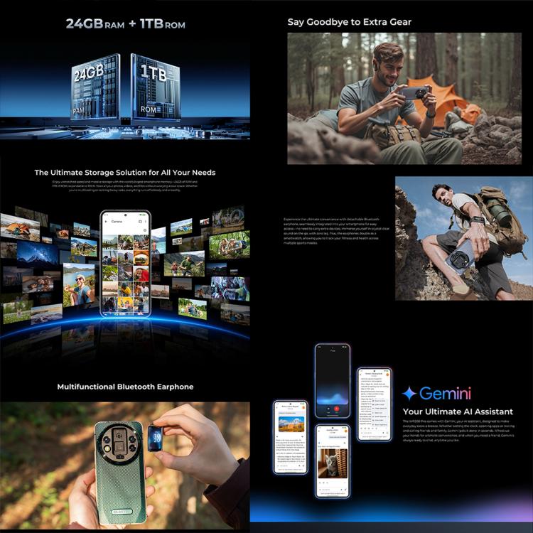 Oukitel WP200 Pro Móvil Resistente 24GB+1TB 6.7 Pulgadas by OUKITEL