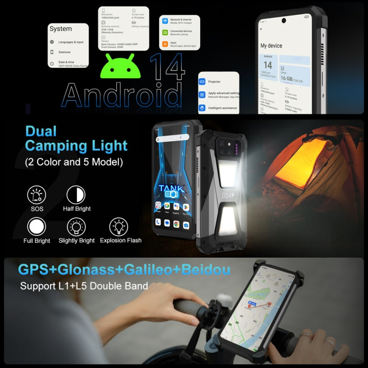 Unihertz 8849 Tank 3S Smartphone 5G 12GB+256GB 15600mAh by Unihertz