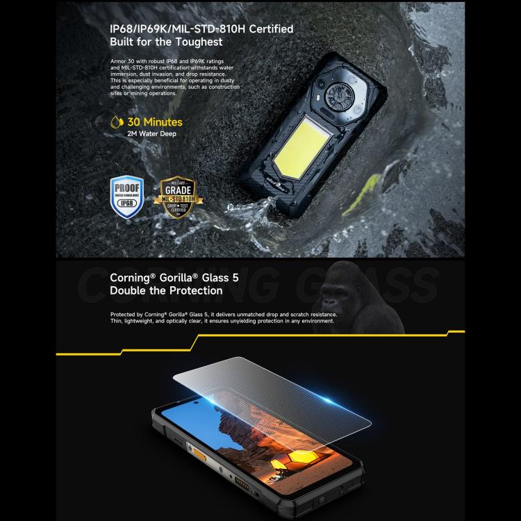 Ulefone Armor 30 Rugged Phone 12GB+512GB Night Vision